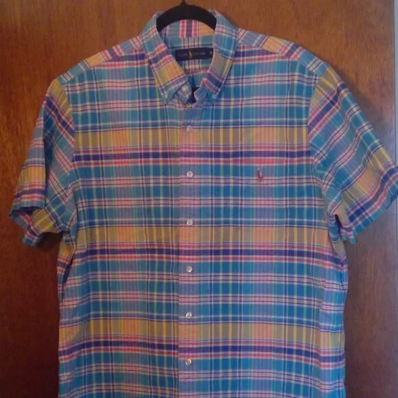 POLO RALPH LAUREN Men's Plaid Button Down Shirt Size XL - Picture 1 of 5